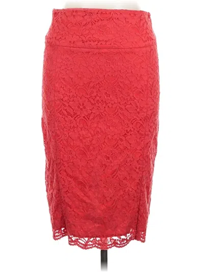 Pre-owned Express Formal Skirt In Red