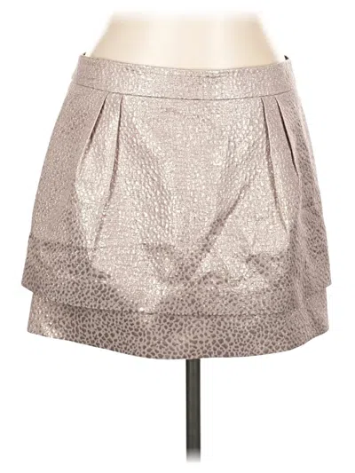 Pre-owned Express Formal Skirt In Silver
