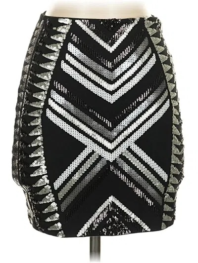 Pre-owned Express Formal Skirt In Silver