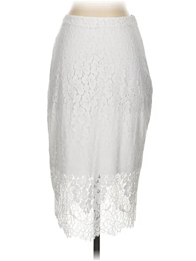 Pre-owned Express Formal Skirt In Silver