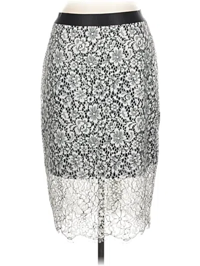 Pre-owned Express Formal Skirt In Silver