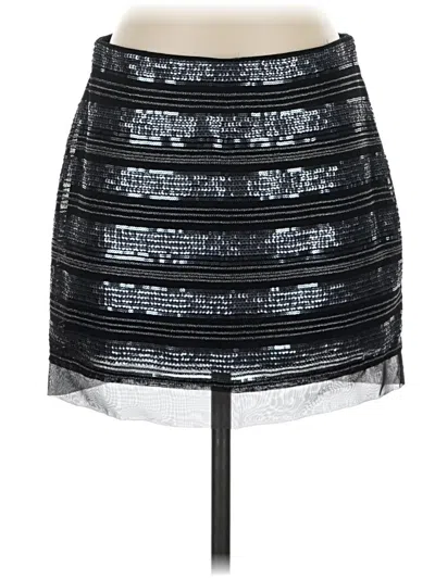 Pre-owned Express Formal Skirt In Silver