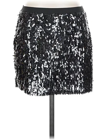 Pre-owned Express Formal Skirt In Silver