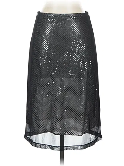 Pre-owned Express Formal Skirt In Silver