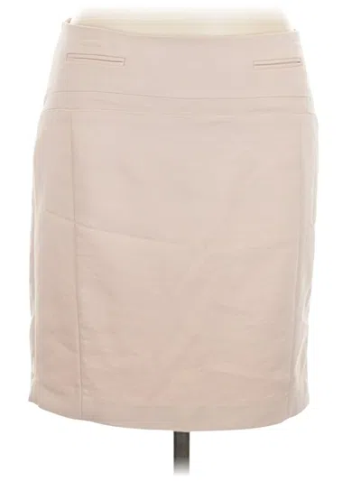 Pre-owned Express Formal Skirt In Tan