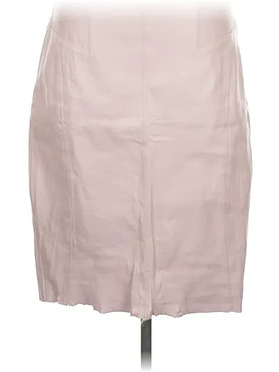 Pre-owned Express Formal Skirt In Tan
