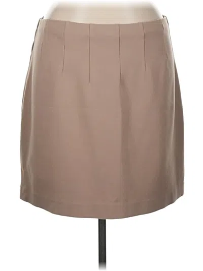 Pre-owned Express Formal Skirt In Tan