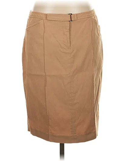 Pre-owned Express Formal Skirt In Tan