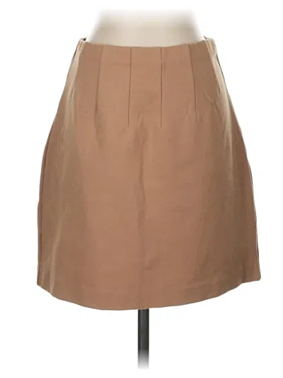 Pre-owned Express Formal Skirt In Tan