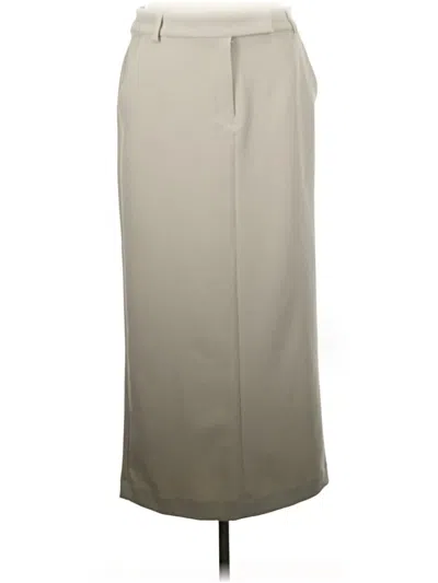 Pre-owned Express Formal Skirt In Tan