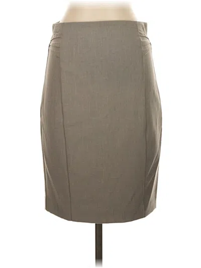 Pre-owned Express Formal Skirt In Tan