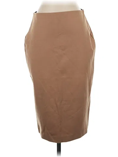 Pre-owned Express Formal Skirt In Tan