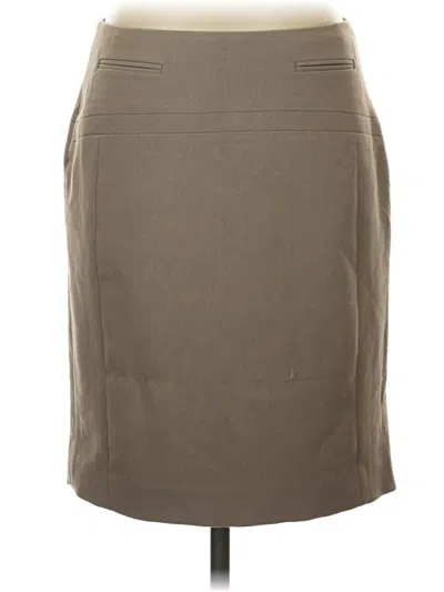 Pre-owned Express Formal Skirt In Tan