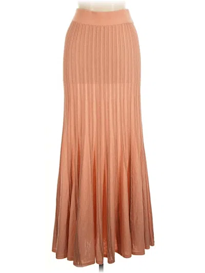 Pre-owned Express Formal Skirt In Tan