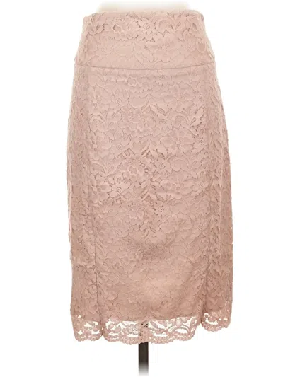 Pre-owned Express Formal Skirt In Tan