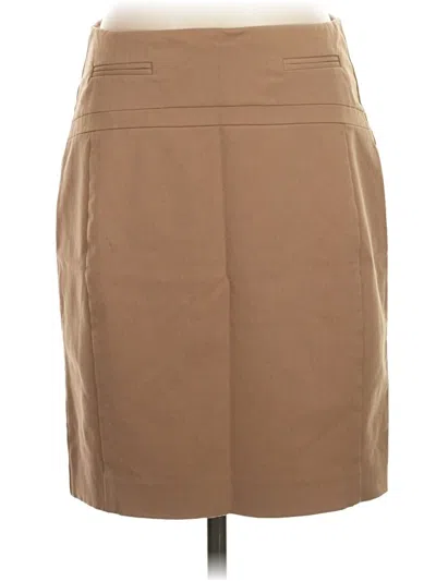 Pre-owned Express Formal Skirt In Tan