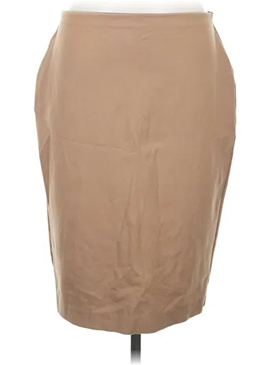 Pre-owned Express Formal Skirt In Tan