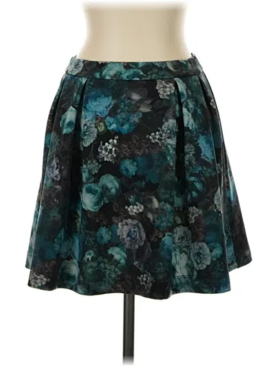 Pre-owned Express Formal Skirt In Teal