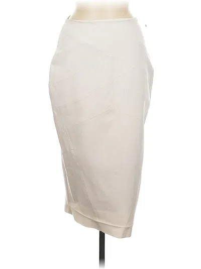 Pre-owned Express Formal Skirt In White