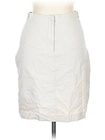 Pre-owned Express Formal Skirt In White