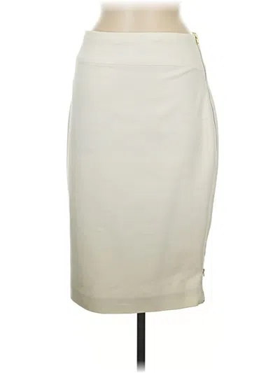 Pre-owned Express Formal Skirt In White