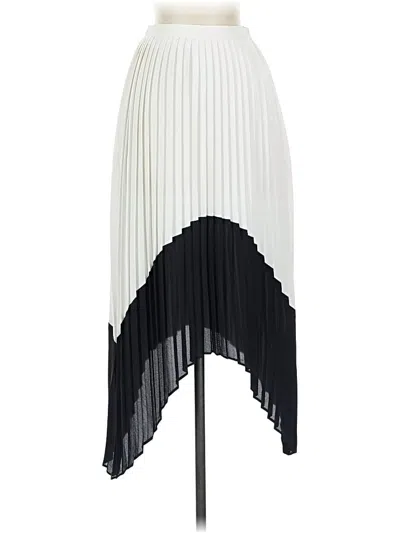 Pre-owned Express Formal Skirt In White