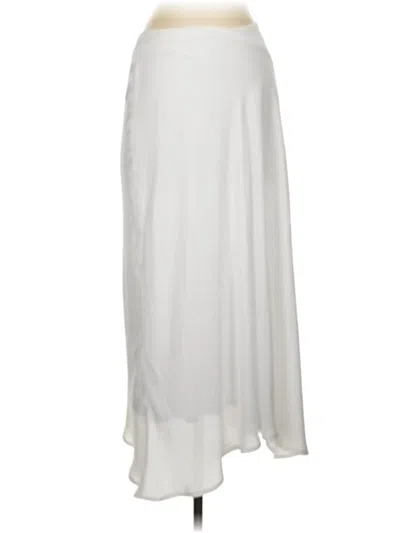 Pre-owned Express Formal Skirt In White