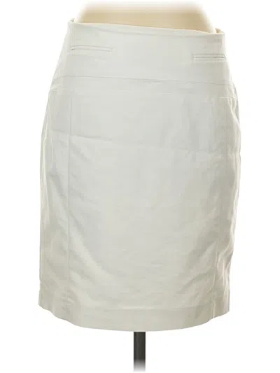 Pre-owned Express Formal Skirt In White