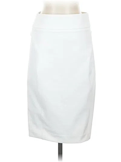 Pre-owned Express Formal Skirt In White