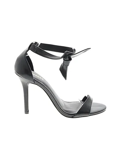 Pre-owned Express Heels In Black