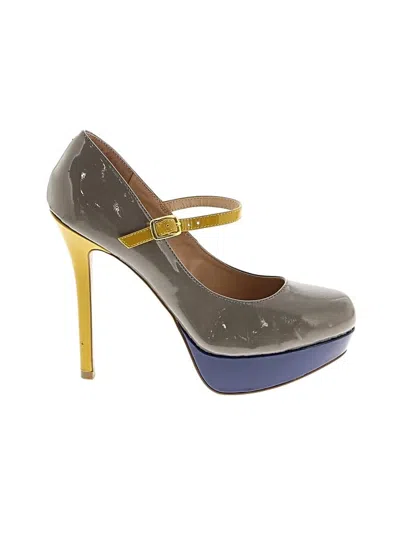 Pre-owned Express Heels In Gray
