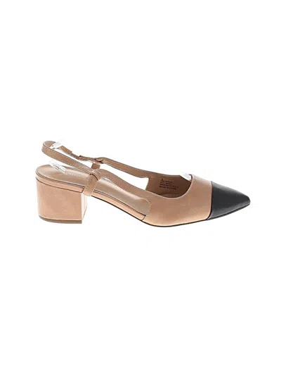 Pre-owned Express Heels In Tan