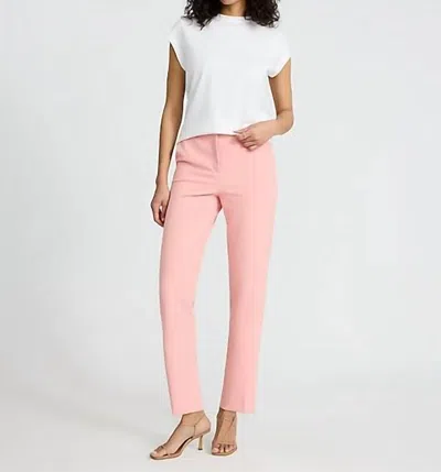 Express High Waisted Straight Ankle Pant In Pink