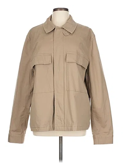 Pre-owned Express Jacket In Brown