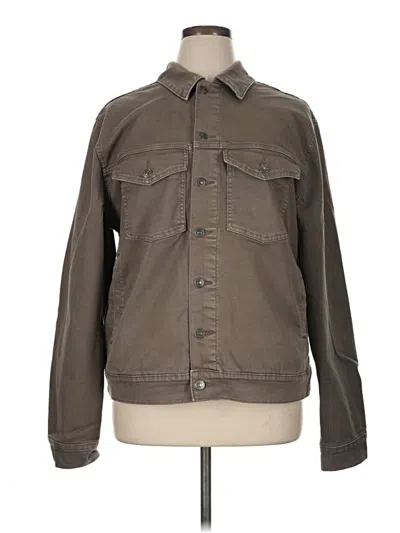 Pre-owned Express Jacket In Brown
