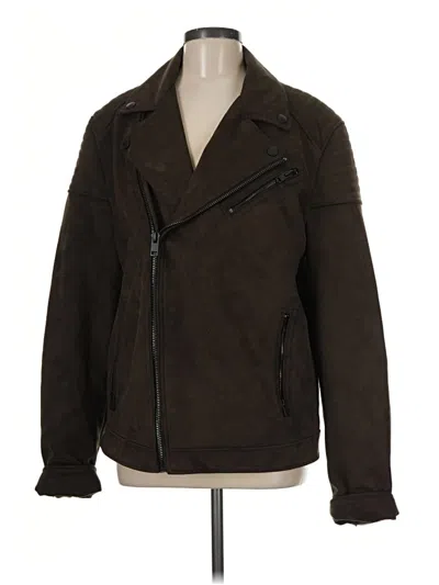 Pre-owned Express Jacket In Brown
