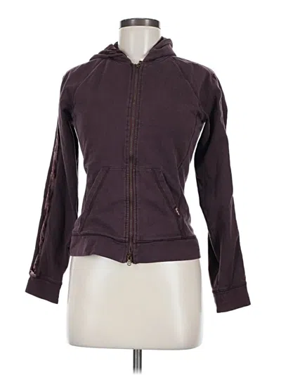 Pre-owned Express Jacket In Burgundy