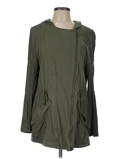 Pre-owned Express Jacket In Green