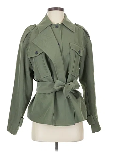 Pre-owned Express Jacket In Green