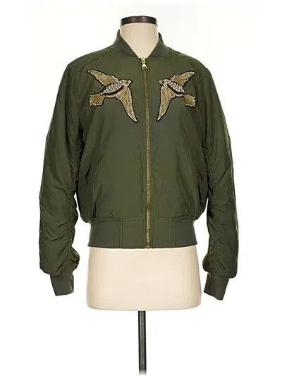 Pre-owned Express Jacket In Green