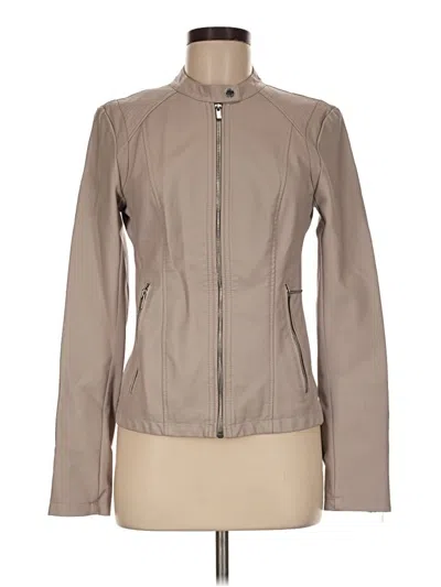 Pre-owned Express Jacket In Tan