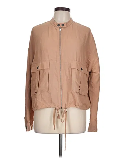 Pre-owned Express Jacket In Tan