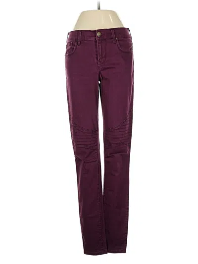 Pre-owned Express Jeans In Burgundy