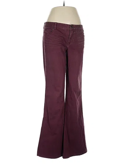 Pre-owned Express Jeans In Burgundy
