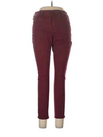 Pre-owned Express Jeans In Burgundy