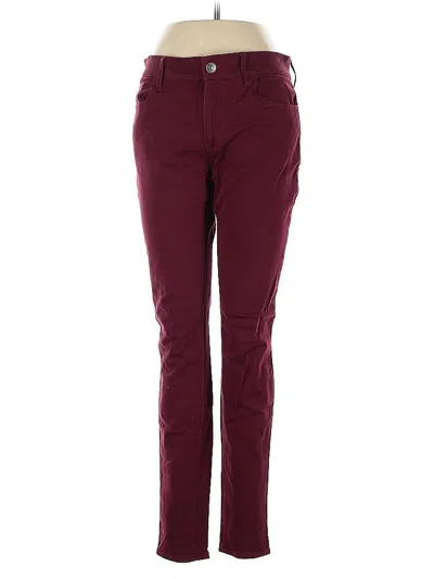 Pre-owned Express Jeans In Burgundy