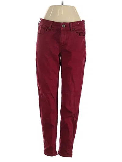 Pre-owned Express Jeans In Burgundy