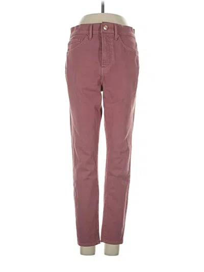 Pre-owned Express Jeans In Burgundy