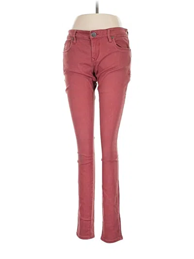 Pre-owned Express Jeans In Burgundy