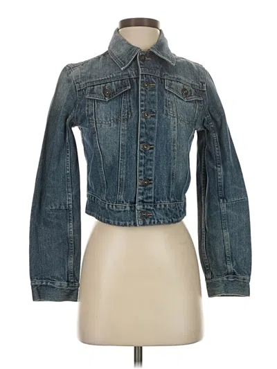 Pre-owned Express Jeans Denim Jacket In Blue